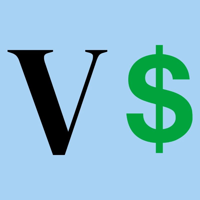 Buchstabe v Dollar