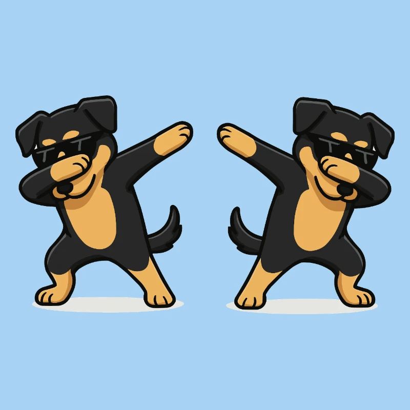 Dog Comic Dabbing 2