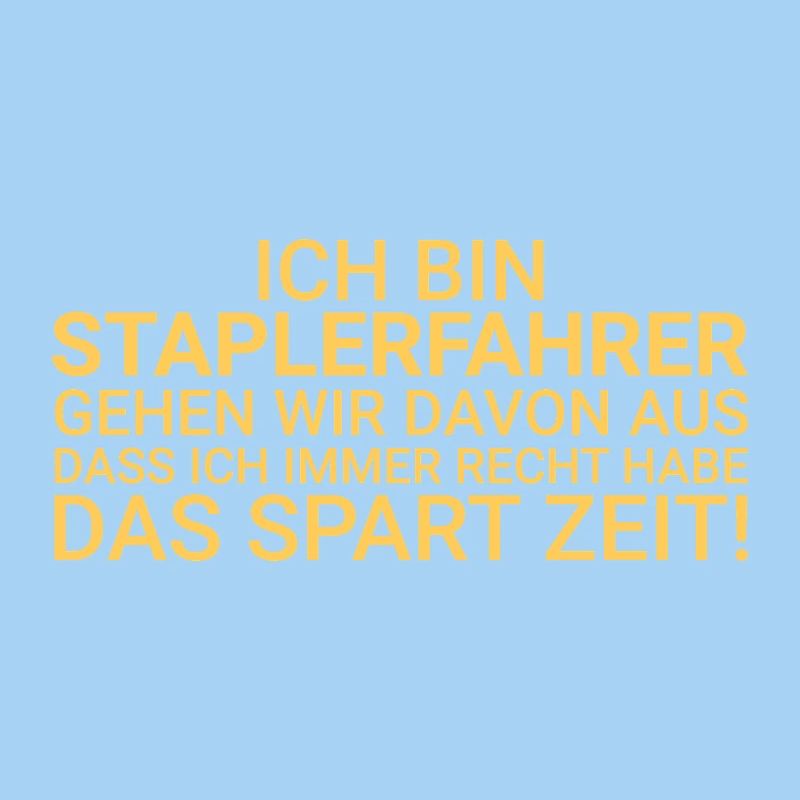 Staplerfahrer Zeit Sparen Gabelstaplerfahrer