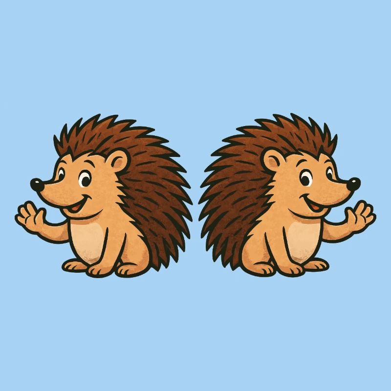 Niedliche Igel  Comic