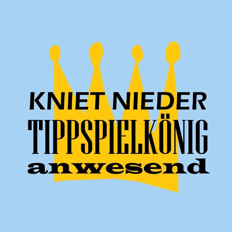Geschenk Kniet nieder vor dem Tippspiel Gewinner
