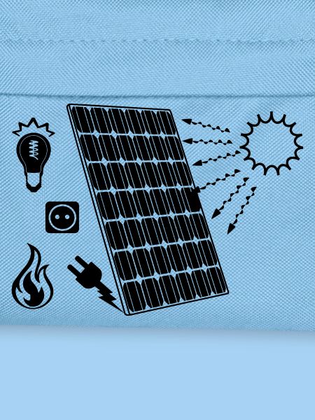 Solar panel with solar energy