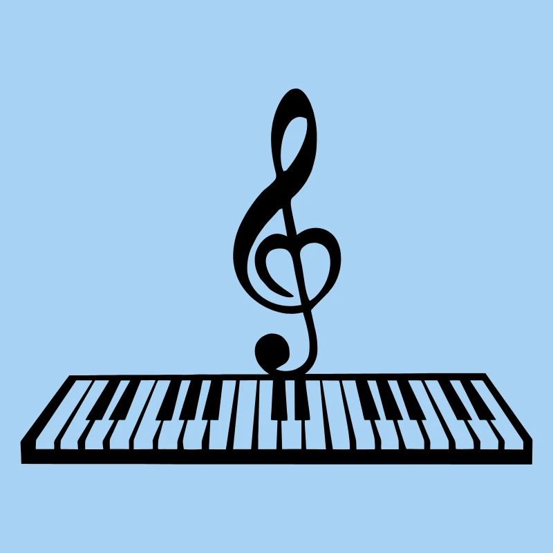 Klavier mit Notentaste, Keyboard