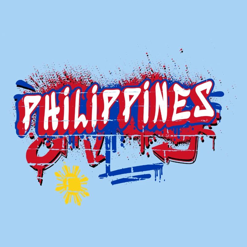 Philippines graffiti flag design