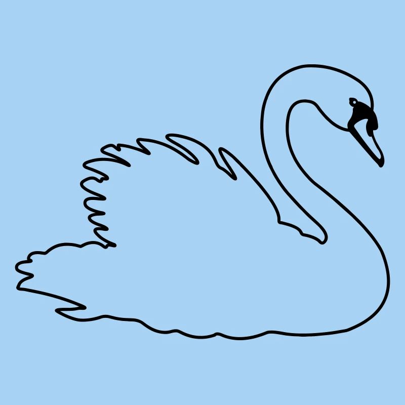 Transparent swan