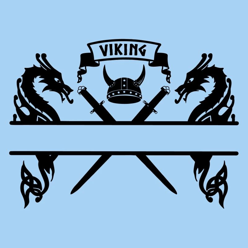 Plaque signalétique viking deux épées, casque