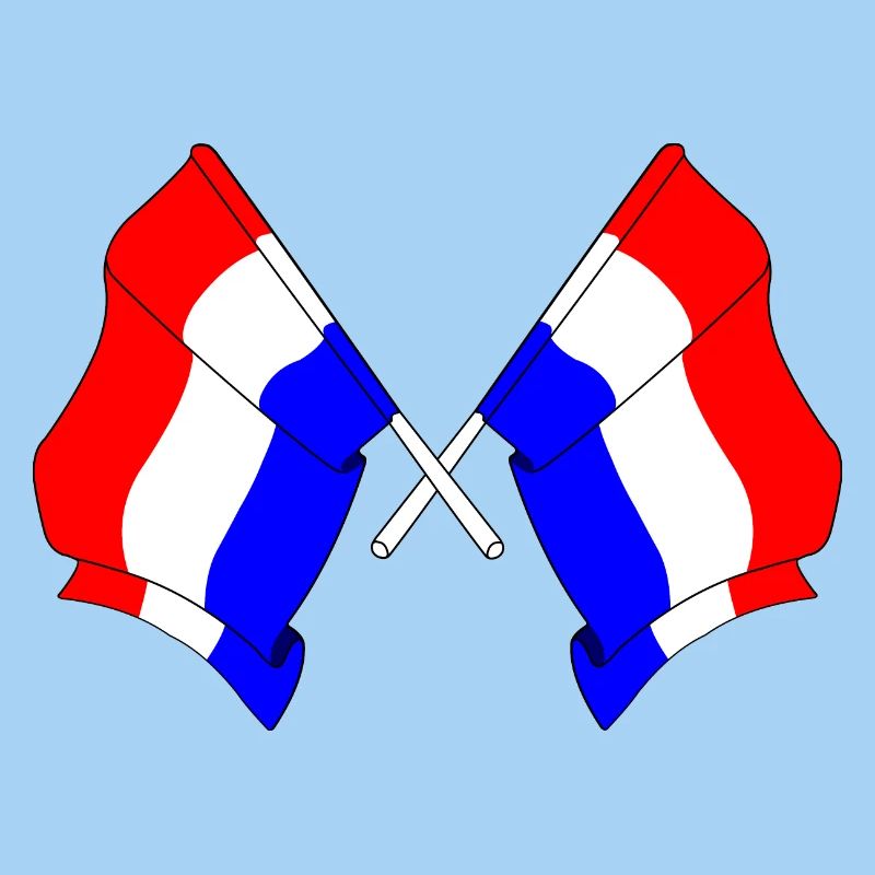 Two flags Netherlands
