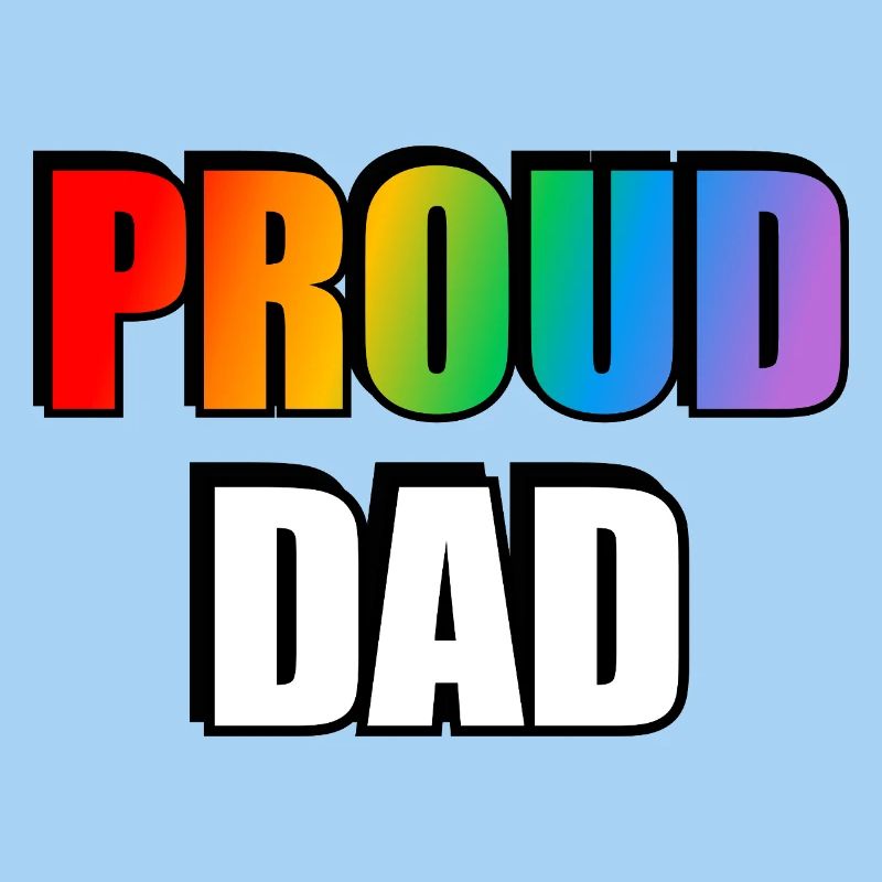Rainbow Pride Dad Design