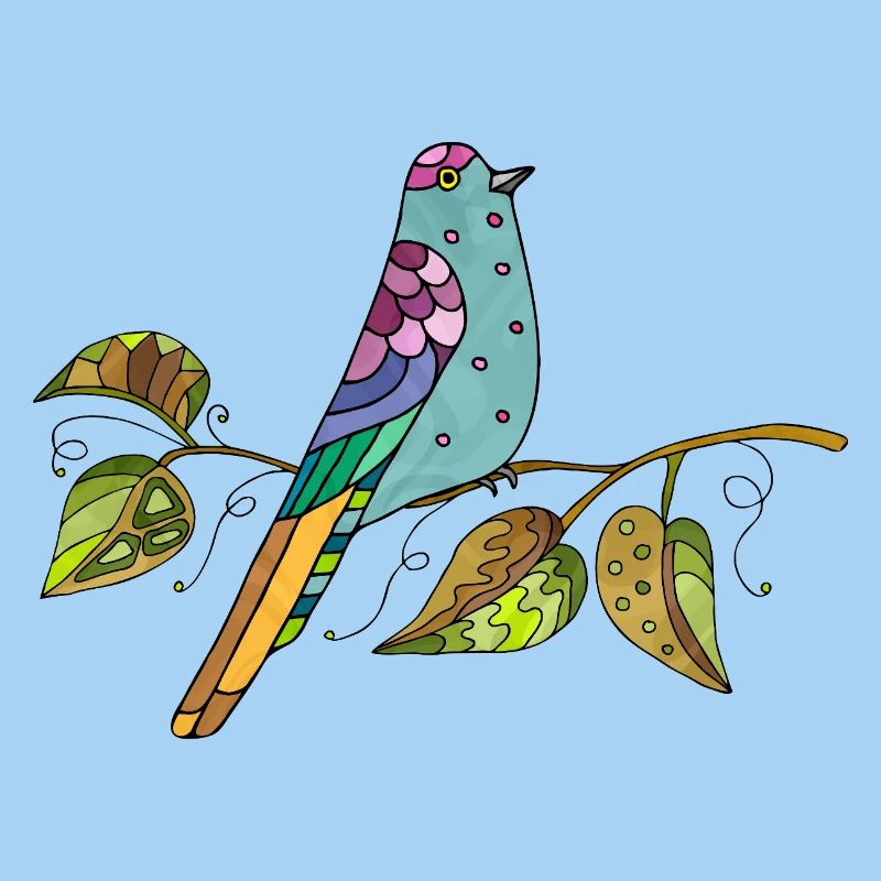 Bunter Vogel