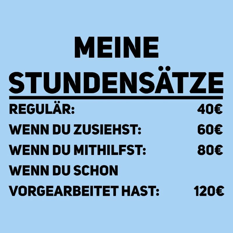 Handwerker Stundensätze