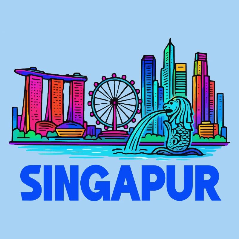 Skyline von Singapur