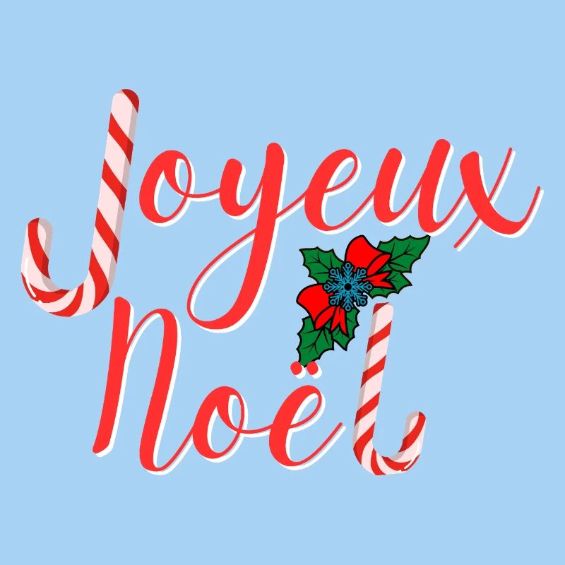 Merry Christmas Typography Festive Candy Cane
