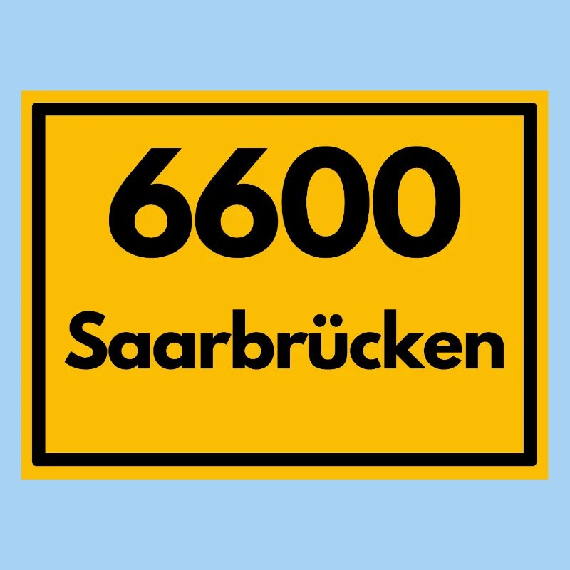OLD POSTCODE POSTCODE RETRO 6600 SAARBRÜCKEN SAAR
