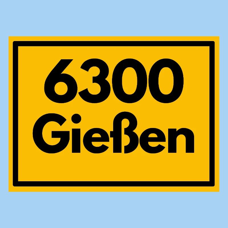 ALTE POSTLEITZAHL PLZ RETRO 6300 GIESSEN 