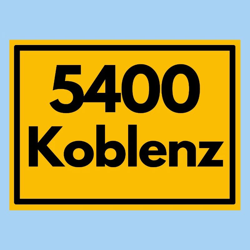 ANCIEN CODE POSTAL RÉTRO 5400 KOBLENZ ALLEMAND