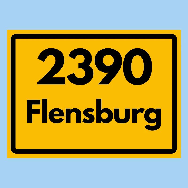 ANCIEN CODE POSTAL RETRO 2390 FLENSBURG – FJORD