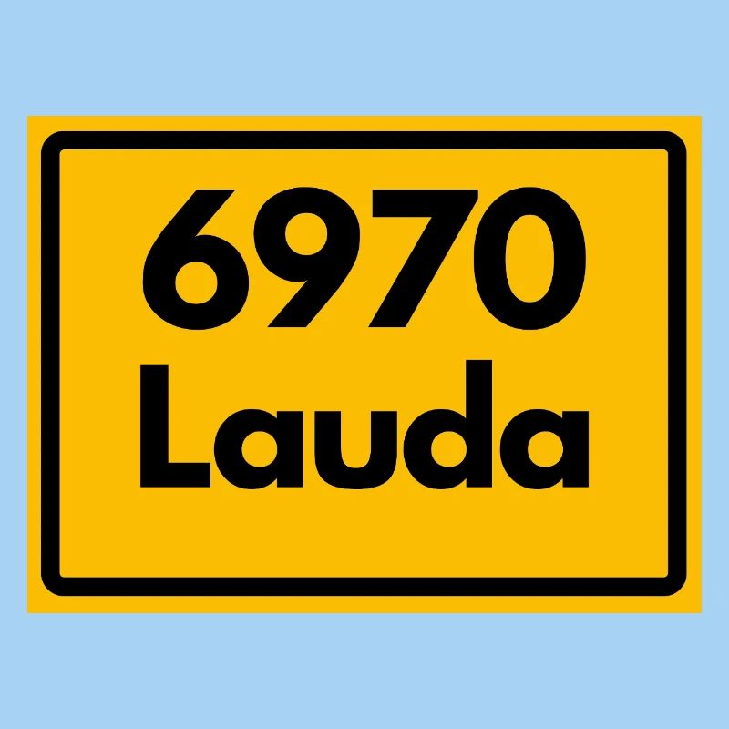 OLD POSTCODE ZIP CODE RETRO 6970 LAUDA HEIMATSTOLZ