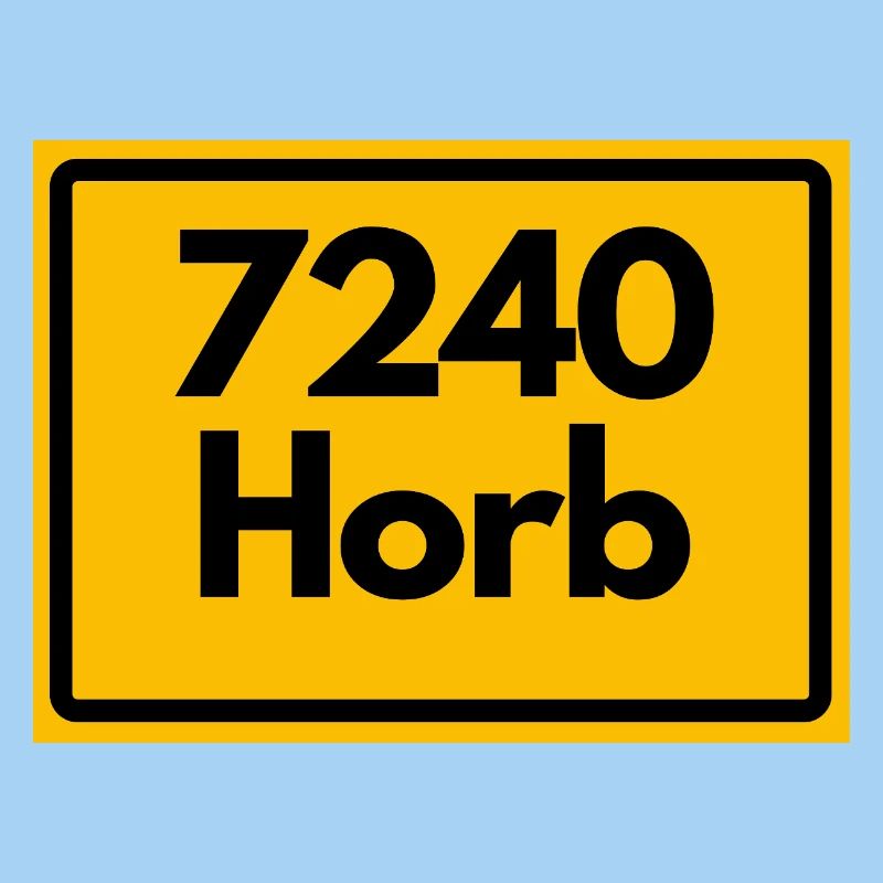 OLD POSTCODE POSTCODE RETRO 7240 HORB HEIMATSTOLZ