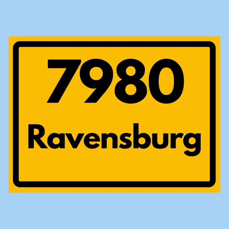 ANCIEN CODE POSTAL RÉTRO 7980 RAVENSBURG HEIMAT