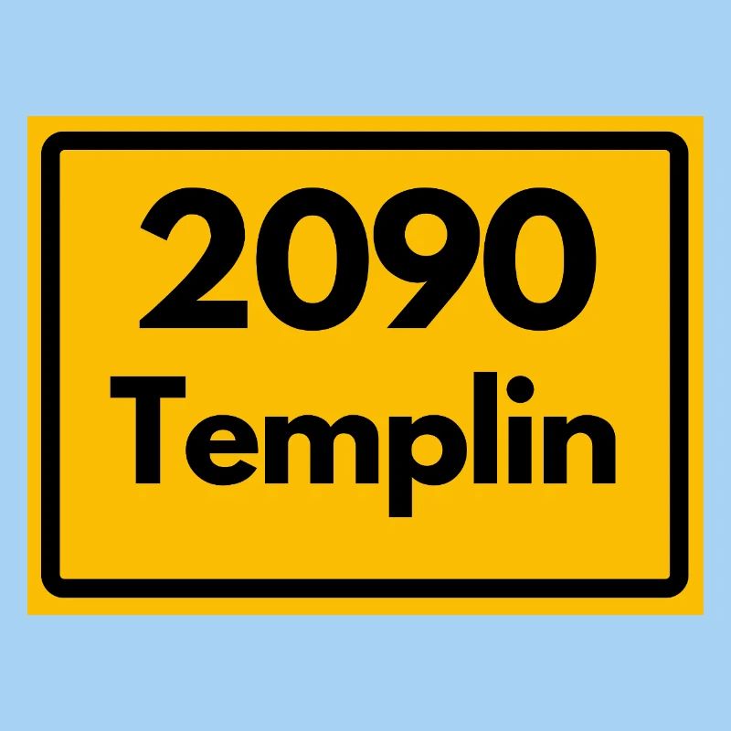 ALTE POSTLEITZAHL PLZ RETRO 2090 TEMPLIN HEIMAT