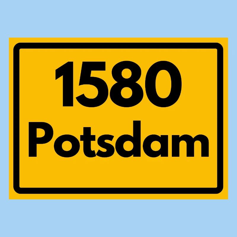 ANCIEN CODE POSTAL RÉTRO 1580 POTSDAM HEIMAT