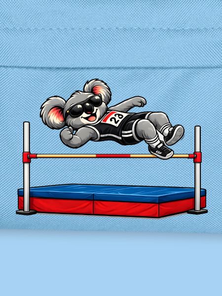 Süßer Koala beim Hochsprung