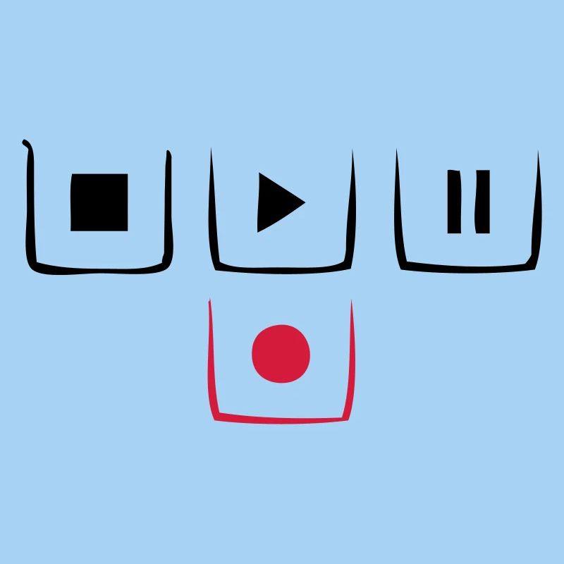 play pause stop rec