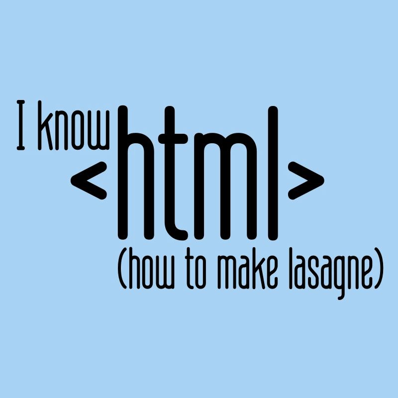 I know HTML