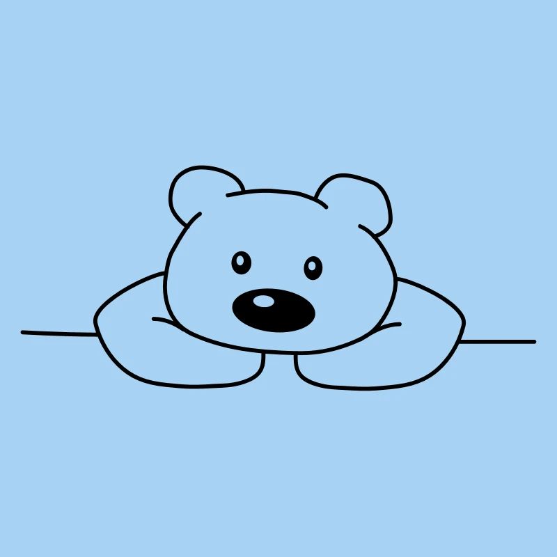 Mignon mignon mignon ours triste ours brun
