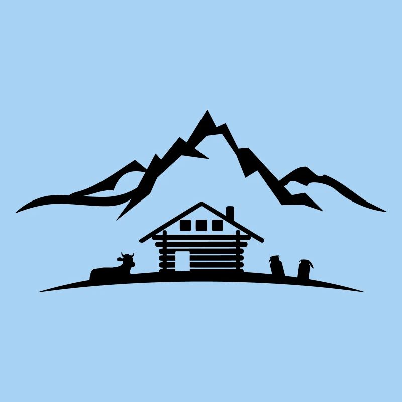 Landschaft - Berge Alm