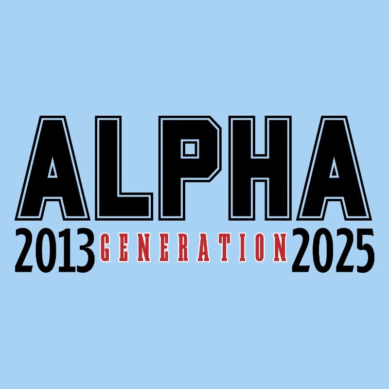 La génération alpha 2013-2025