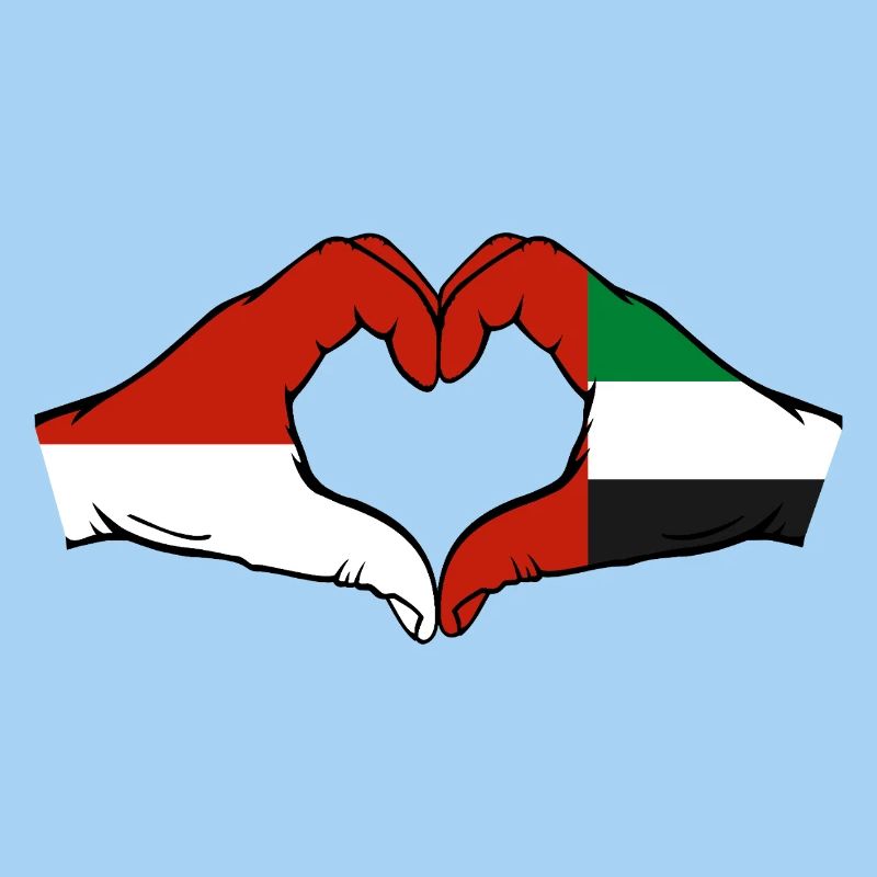 Monaco Drapeau des Émirats Arabes Unis