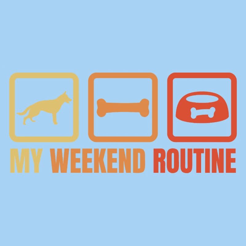 Schäferhund Wochenendroutine