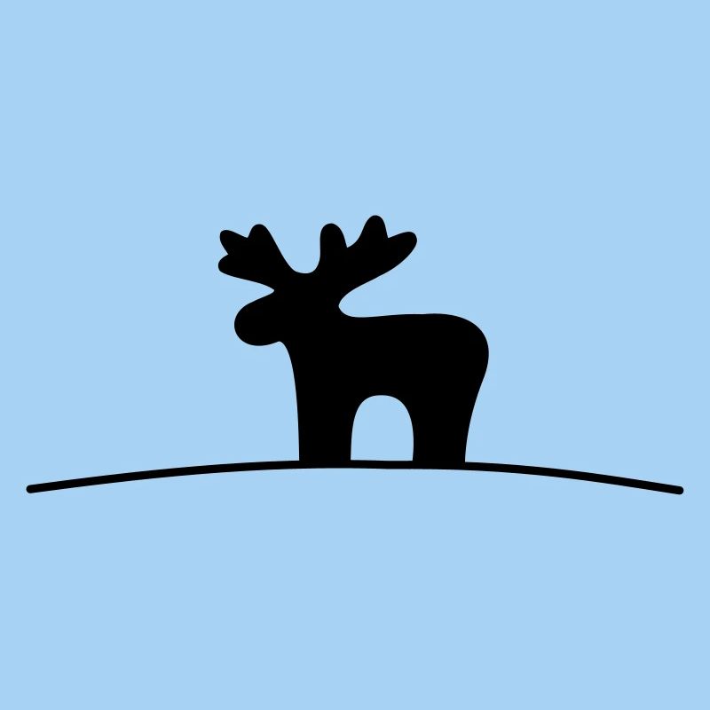 Elch Silhouette Geschenkidee Weihnachten