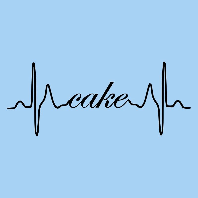 ECG de rythme cardiaque de cake