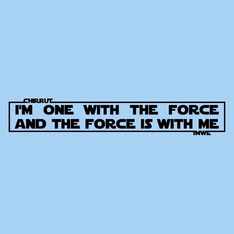 I am one with The Force and The Force is with me