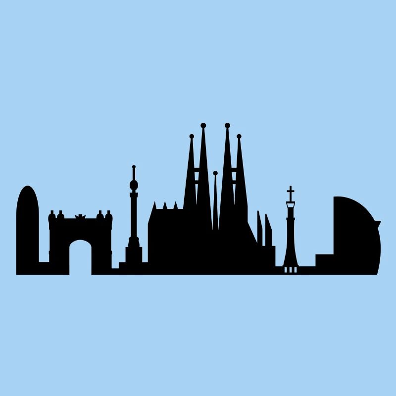 Barcelona Skyline Spanien