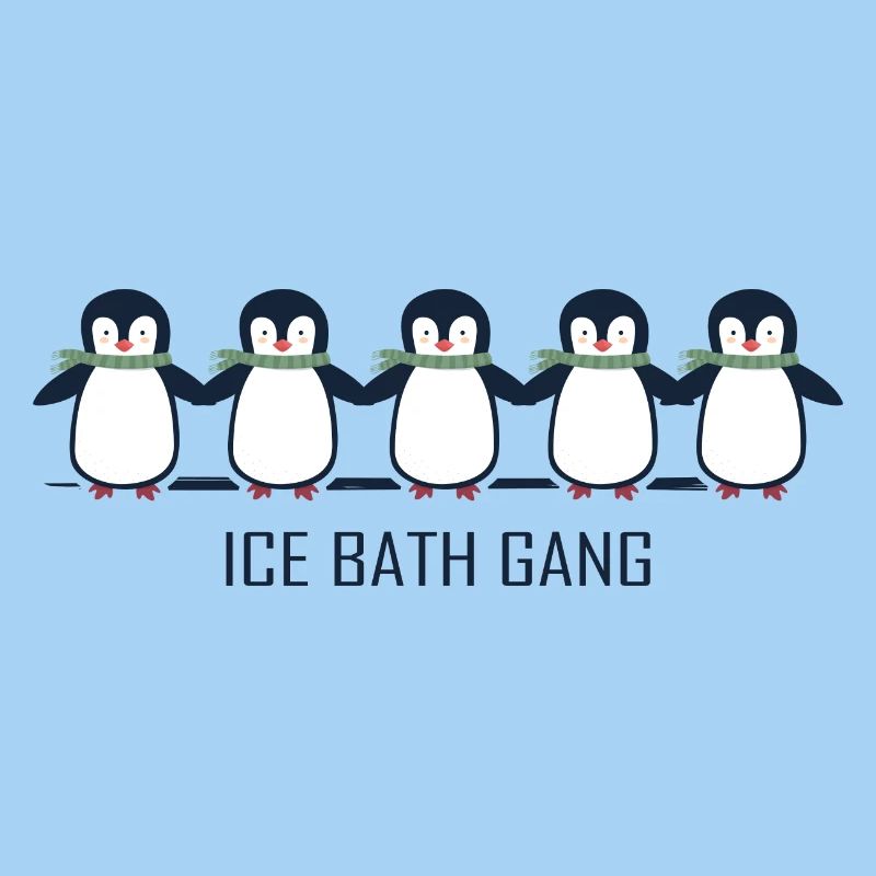 eisbader winterbader pinguin eisbaden