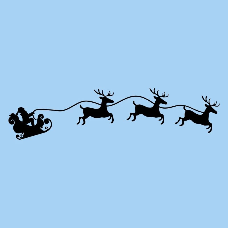 Weihnachtsmann Schlitten