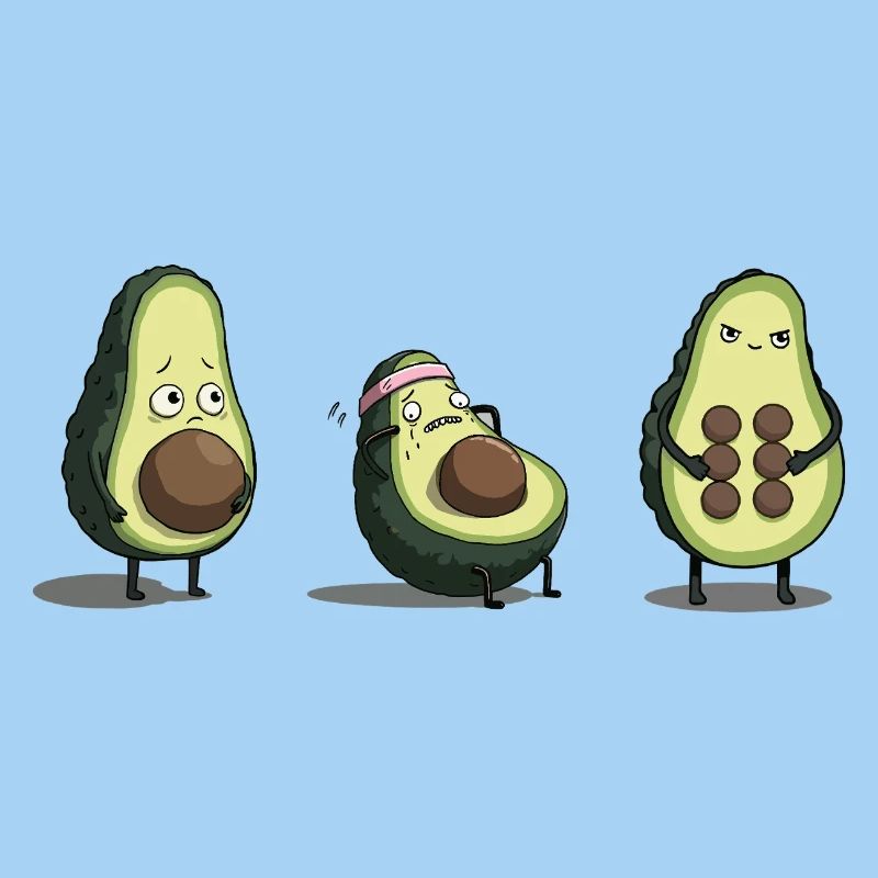 Evolution des Avocado-Körpers