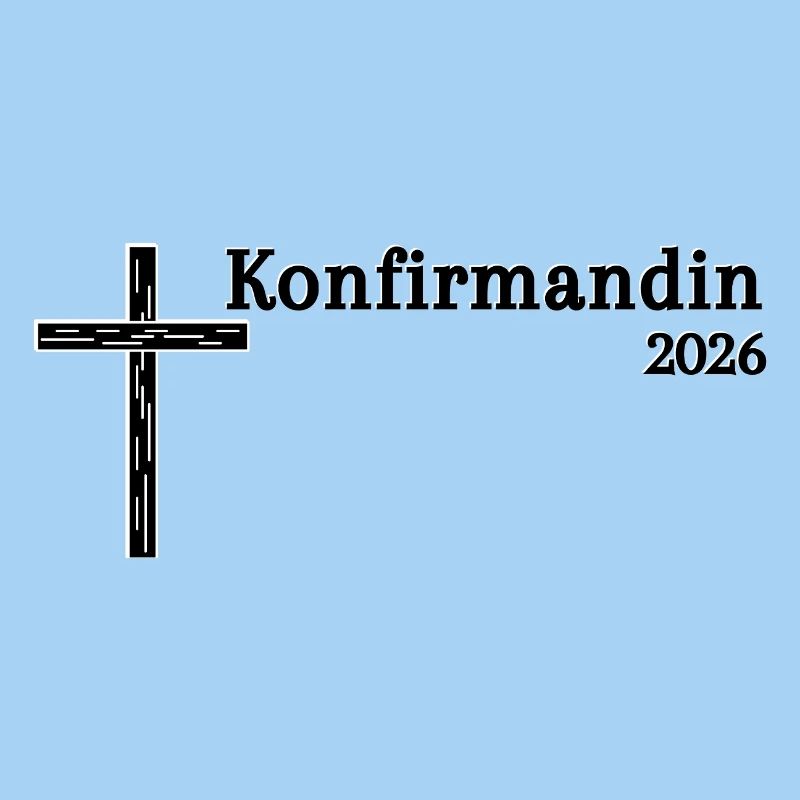 Confirmation 2026 Confirmation simple croix en bois