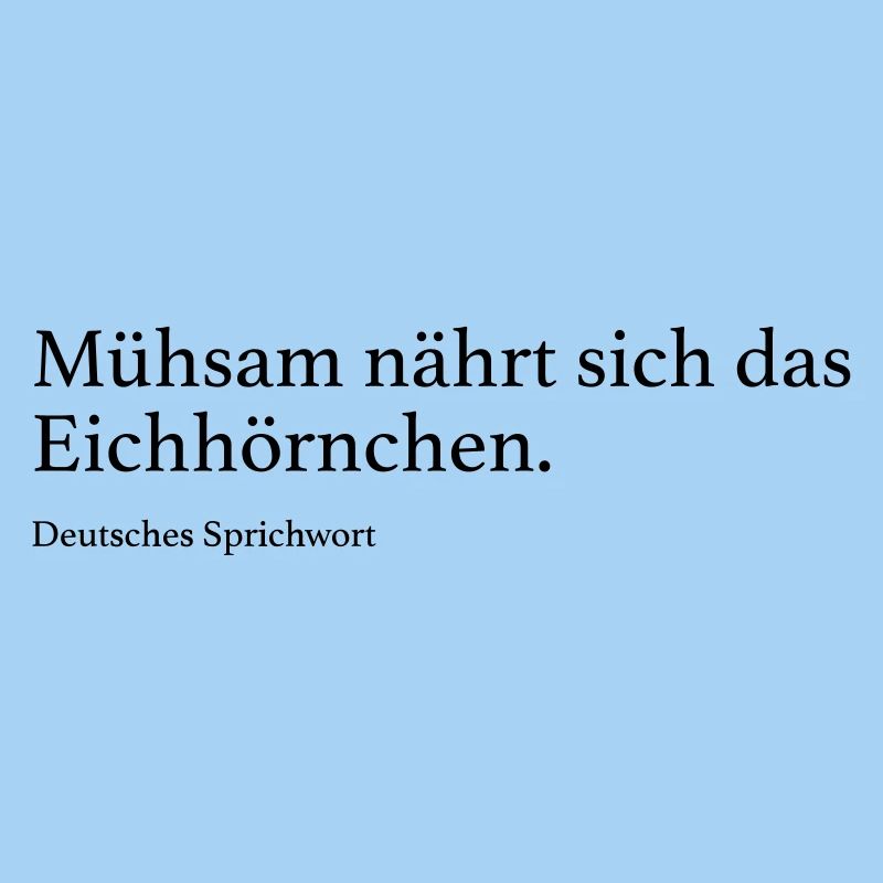 Mühsam nährt sich das Eichhörnchen.