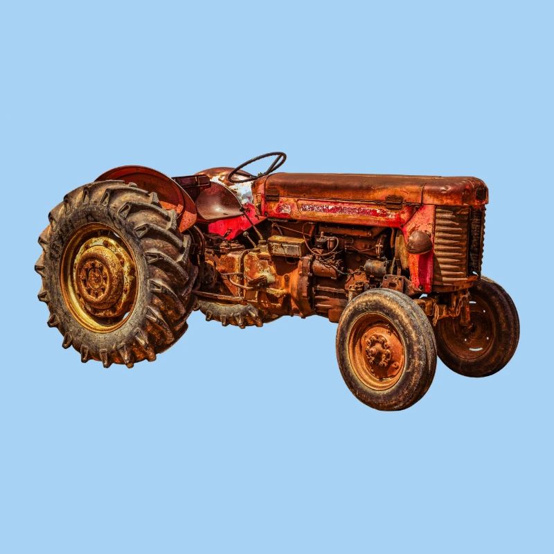 roter Traktor Oldtimer