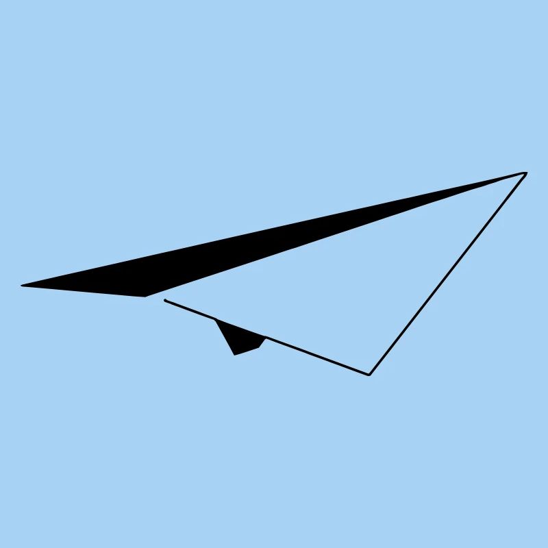 Minimalistisches Papierflugzeug