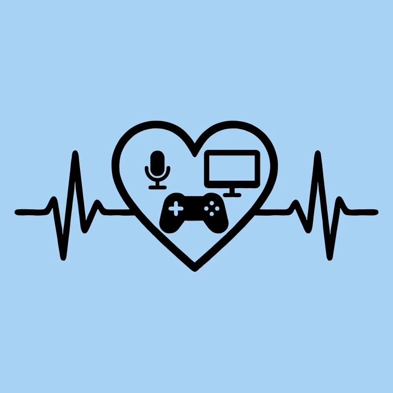 Streaming Gamer Herz Mikro Bildschirm Controller