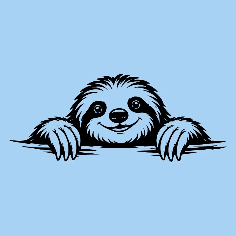 Sloth in a chilled pose