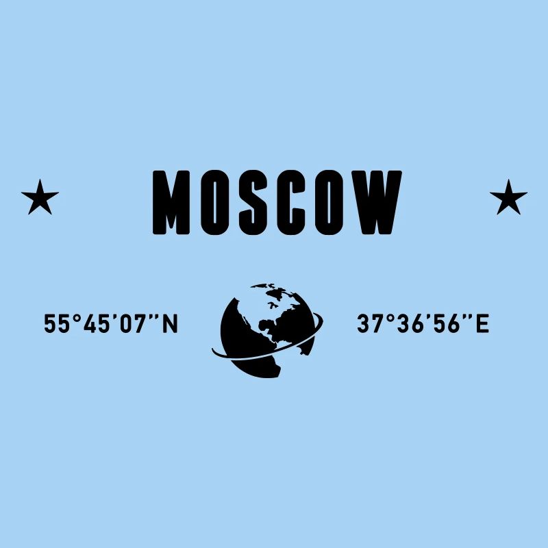 Moscou Russie Coordonnée la planète Terre
