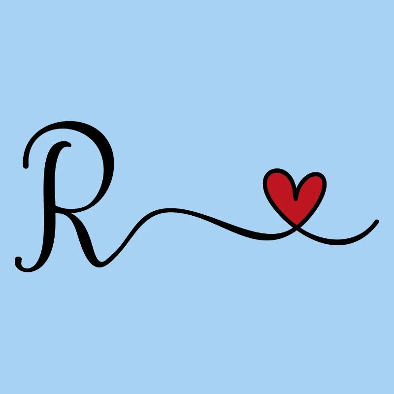Buchstabe R Monogramm
