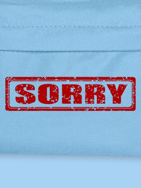 Sorry Stempel Geschenkidee