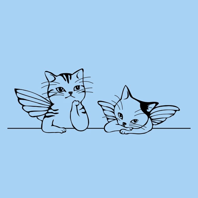 idée cadeau de chat Ange